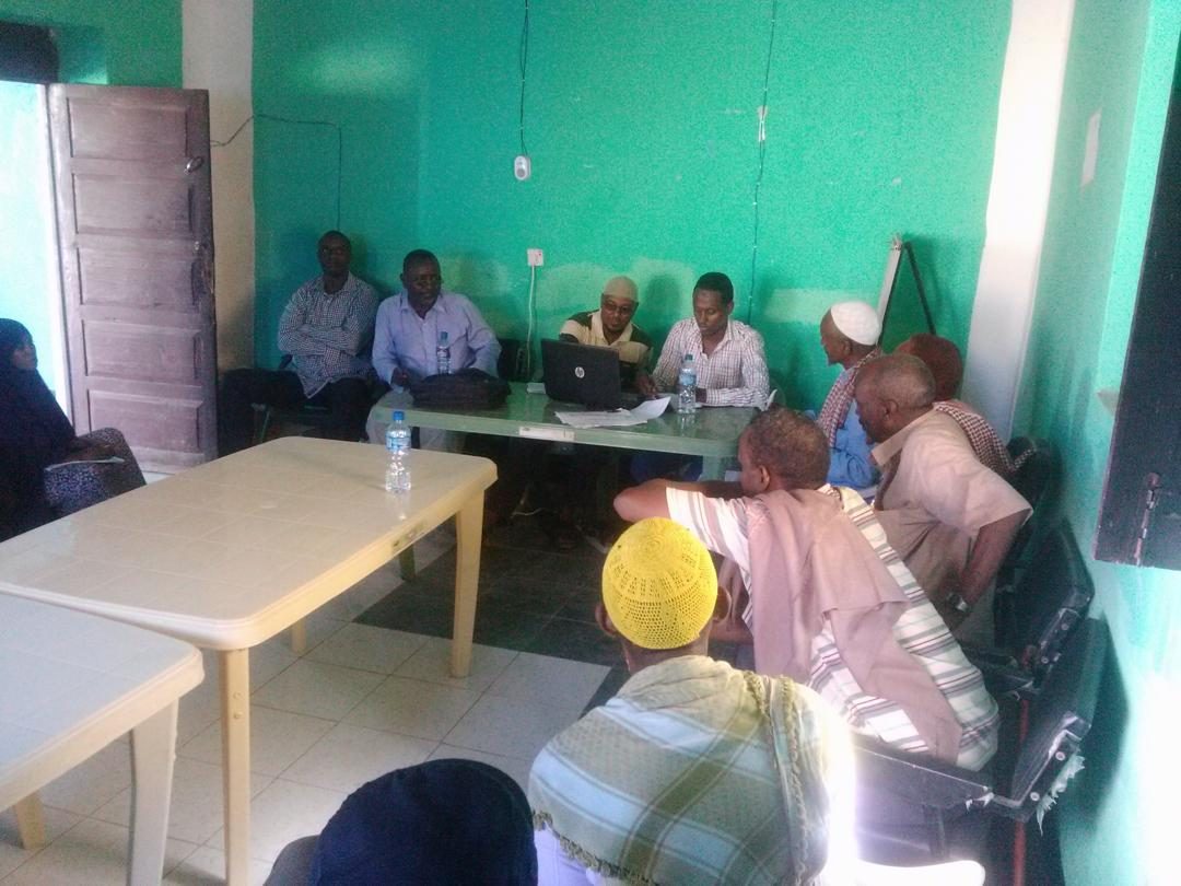 Elders and community representatives meeting with JCC staff